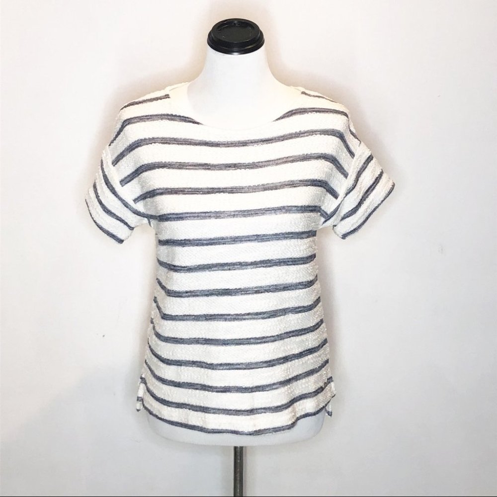 Roxy Striped Back Cut Out Top